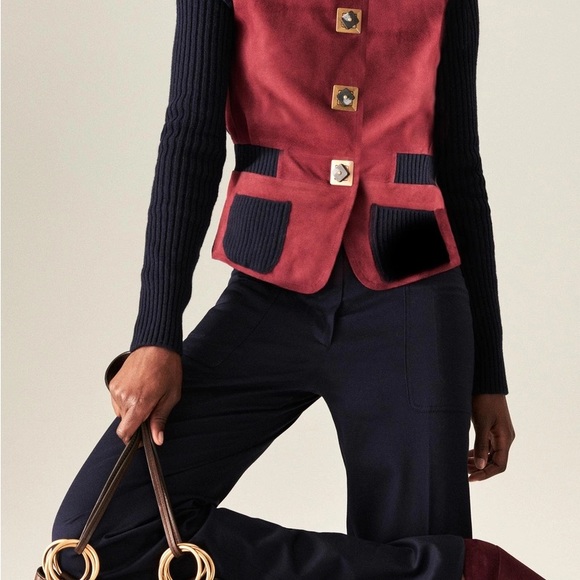 Tory Burch Katerina Contrasting Cardigan - Picture 4 of 10